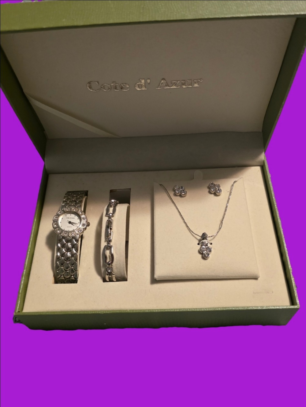 4/$67 Deal! Vintage Cote D'Azur Silver-Tone Women’s Jewelry Set